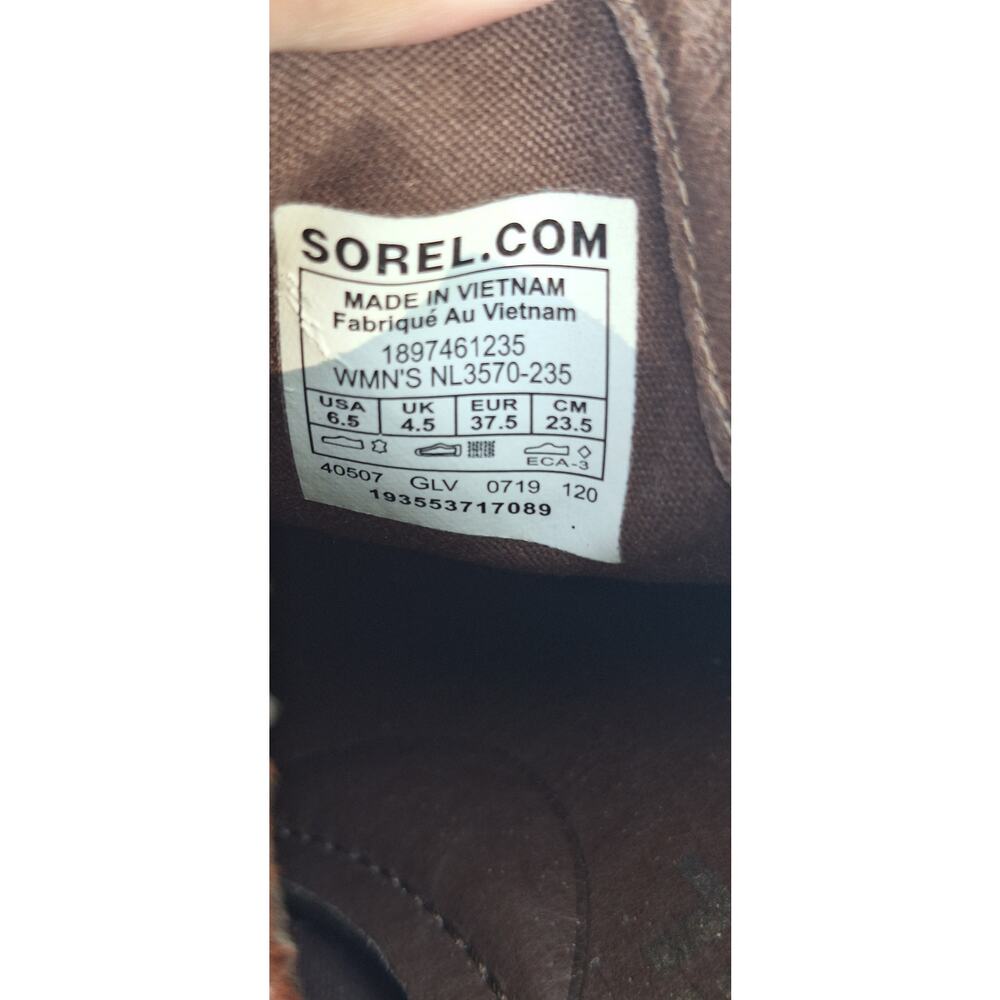 Sorel Women's Lolla Cutout Suede Bootie Burnt Orange Rust Waterproof Size 6.5 - Picture 3 of 11